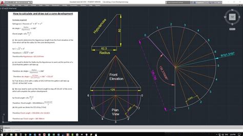 sheet metal cone development formula